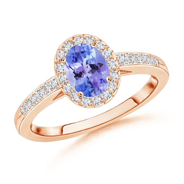 AAA - Tanzanite / 0.66 CT / 14 KT Rose Gold