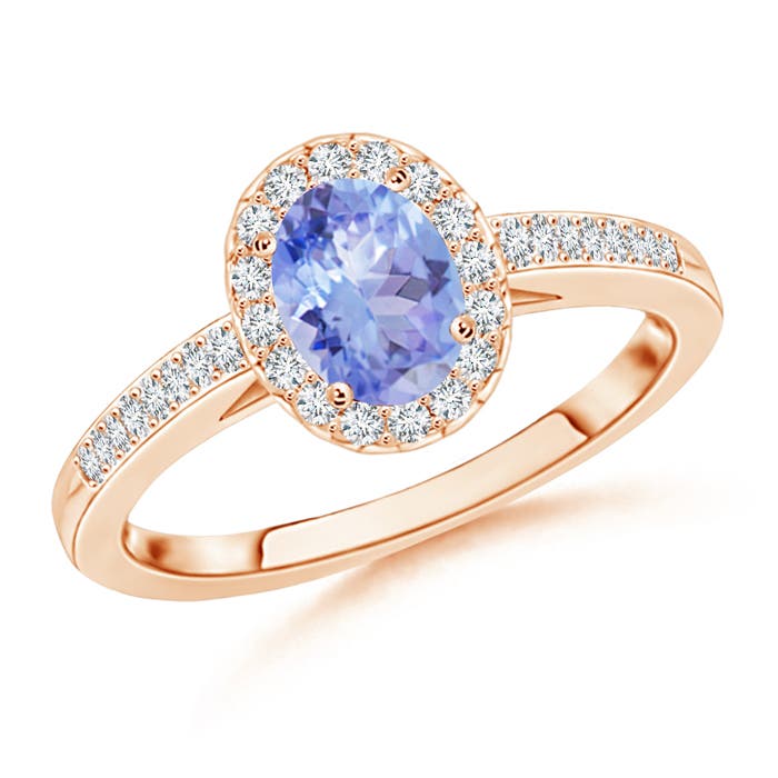 A - Tanzanite / 1.06 CT / 14 KT Rose Gold