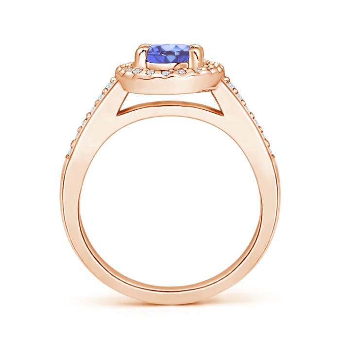 A - Tanzanite / 1.06 CT / 14 KT Rose Gold