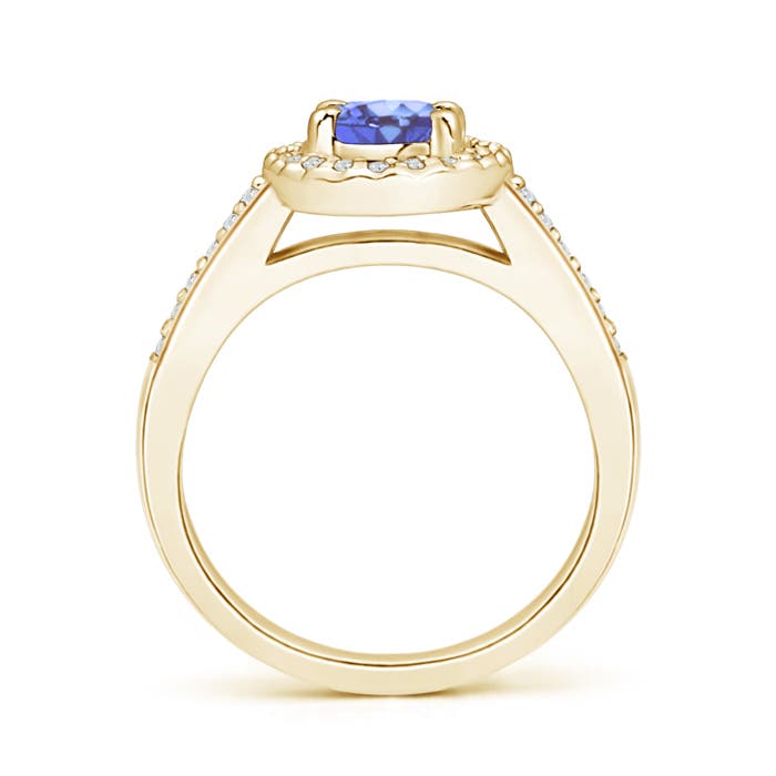 A - Tanzanite / 1.06 CT / 14 KT Yellow Gold