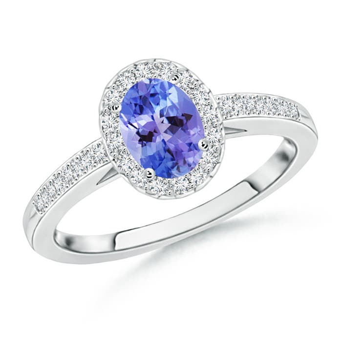 AA - Tanzanite / 1.06 CT / 14 KT White Gold