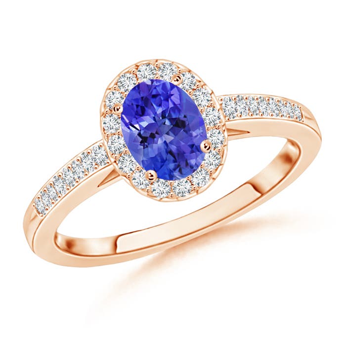 AAA - Tanzanite / 1.06 CT / 14 KT Rose Gold