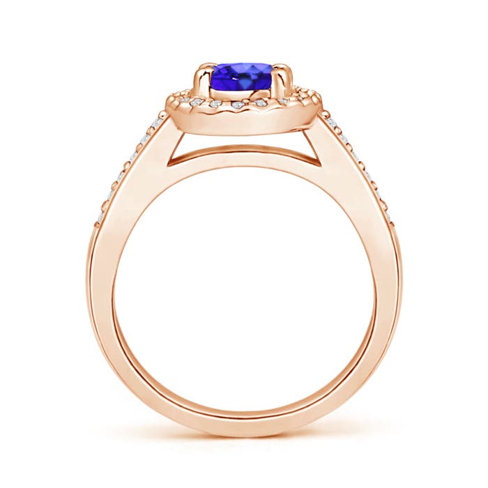 AAA - Tanzanite / 1.06 CT / 14 KT Rose Gold