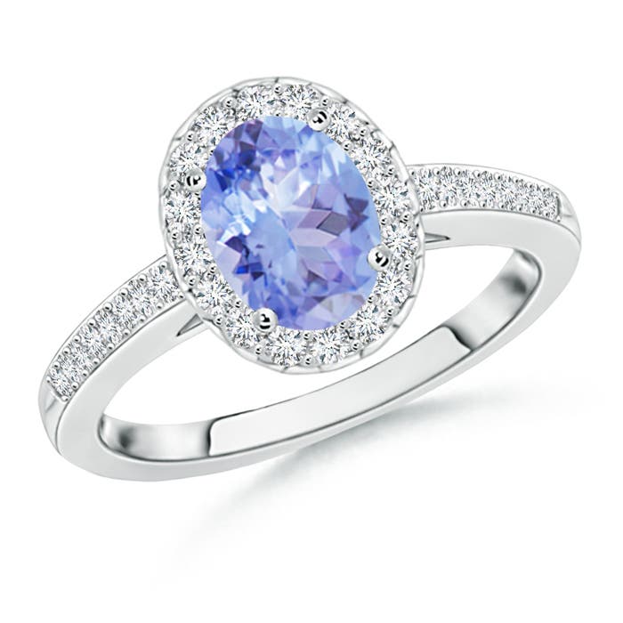 A - Tanzanite / 1.57 CT / 14 KT White Gold