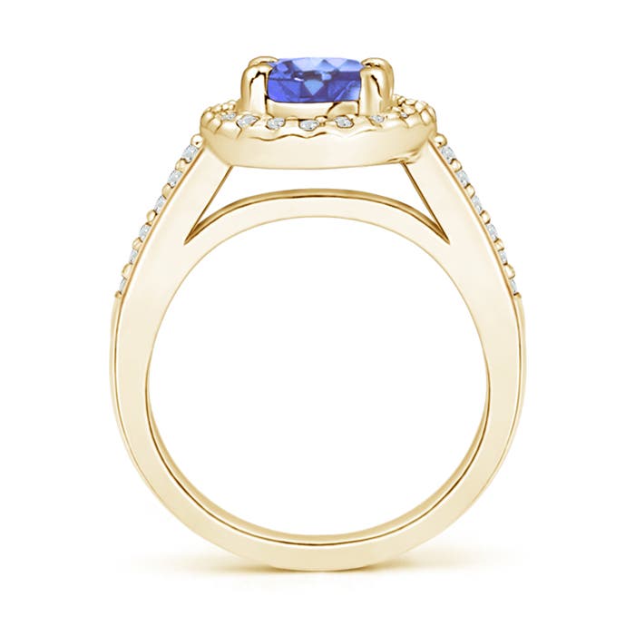 A - Tanzanite / 1.57 CT / 14 KT Yellow Gold