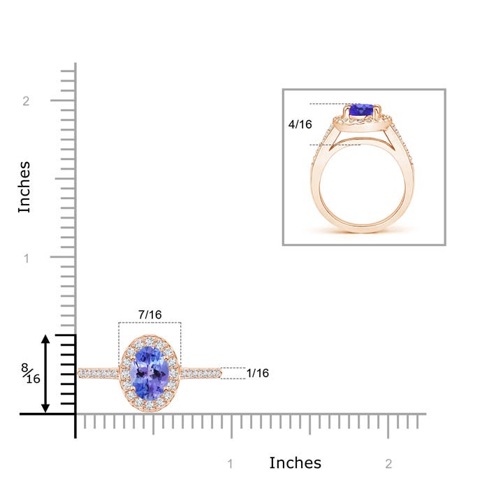 AA - Tanzanite / 1.57 CT / 14 KT Rose Gold