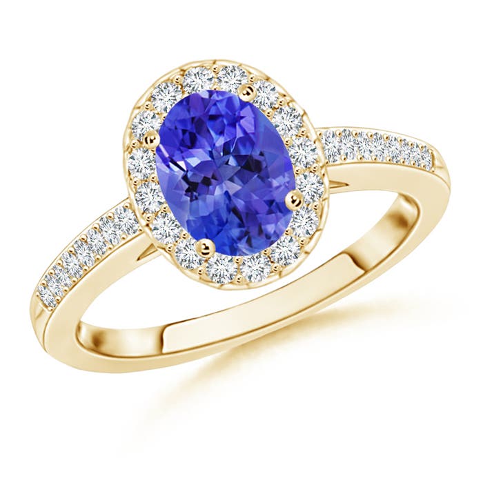 AAA - Tanzanite / 1.57 CT / 14 KT Yellow Gold