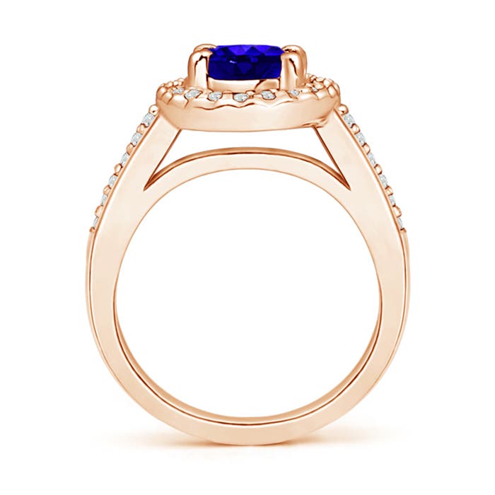 AAAA - Tanzanite / 1.57 CT / 14 KT Rose Gold