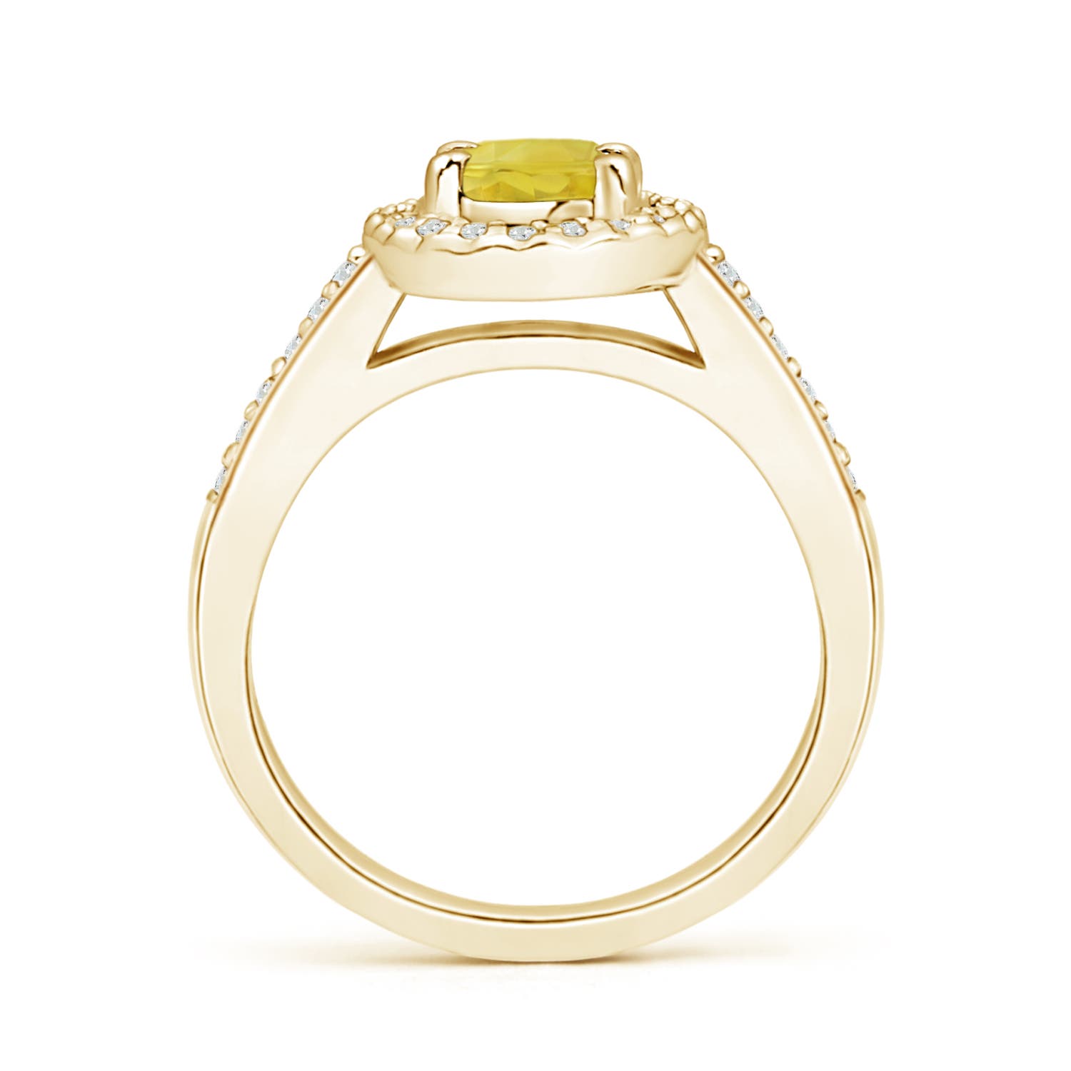 A - Yellow Sapphire / 1.26 CT / 14 KT Yellow Gold