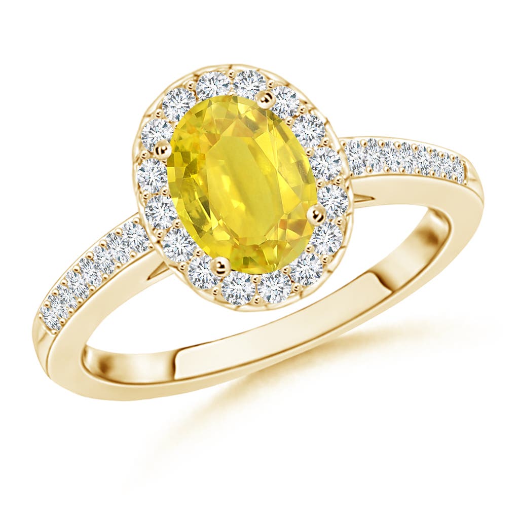 AA - Yellow Sapphire / 1.26 CT / 14 KT Yellow Gold