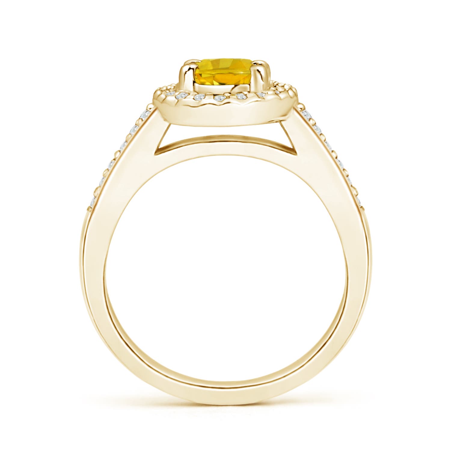 AAAA - Yellow Sapphire / 1.26 CT / 14 KT Yellow Gold