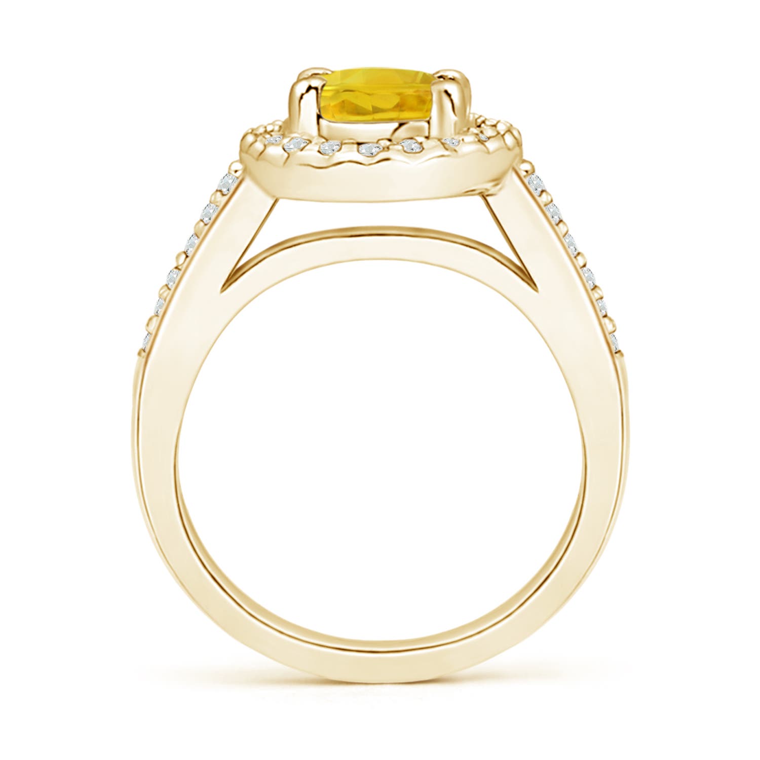 AAA - Yellow Sapphire / 1.82 CT / 14 KT Yellow Gold