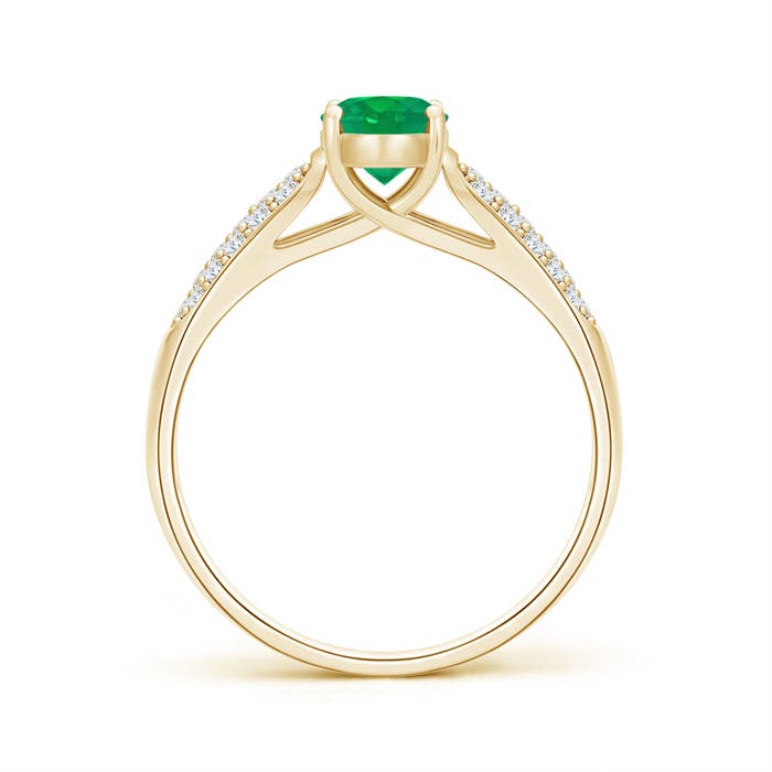 AA - Emerald / 0.95 CT / 14 KT Yellow Gold