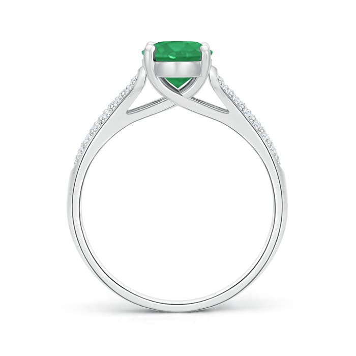 A - Emerald / 1.44 CT / 14 KT White Gold