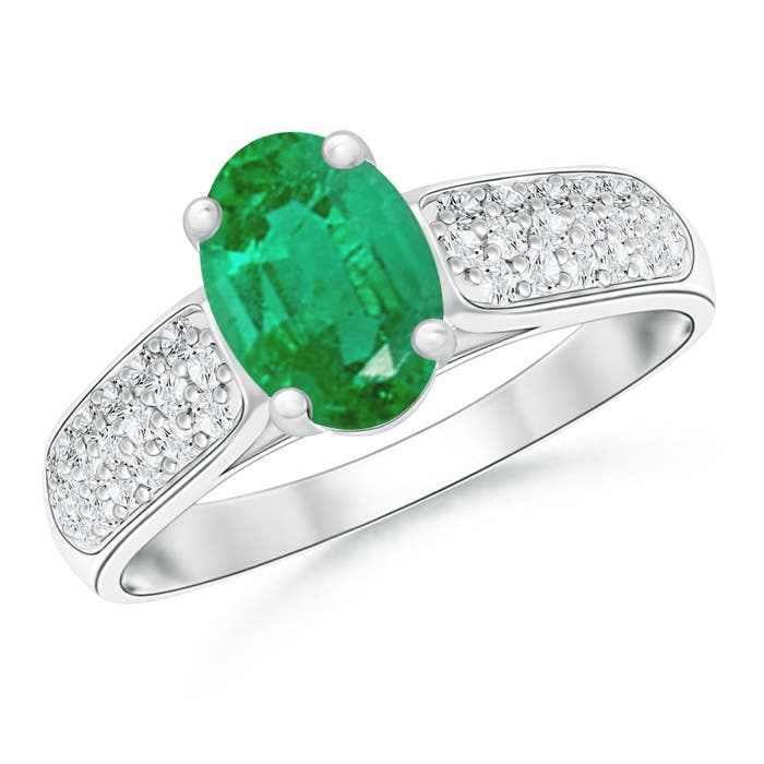 AA - Emerald / 1.44 CT / 14 KT White Gold