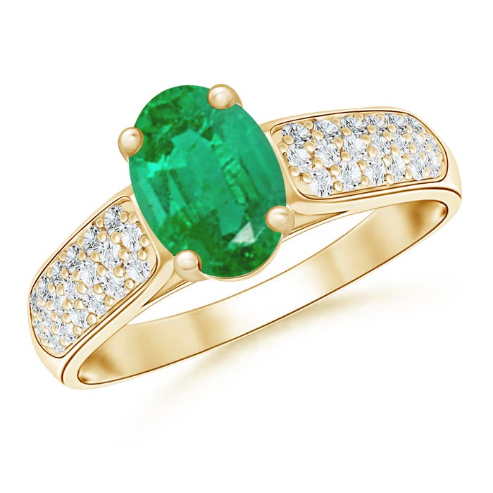 AA - Emerald / 1.44 CT / 14 KT Yellow Gold