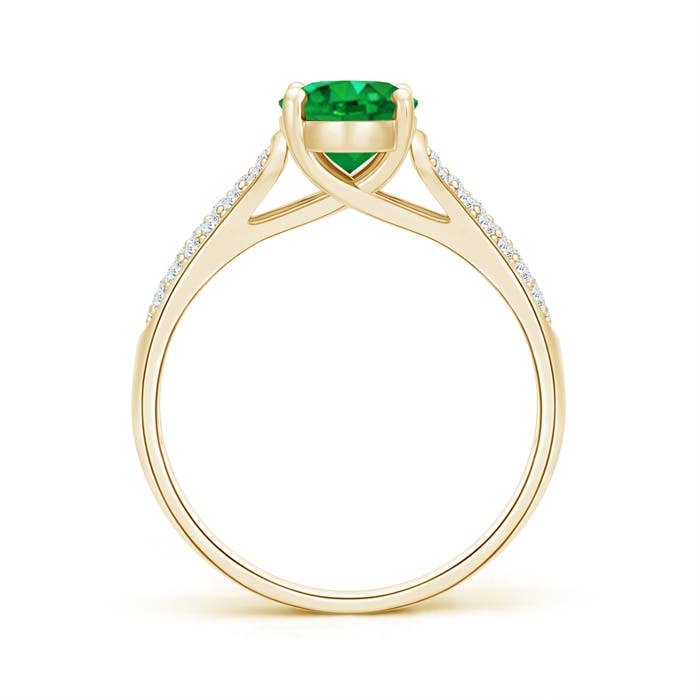 AAA - Emerald / 1.44 CT / 14 KT Yellow Gold