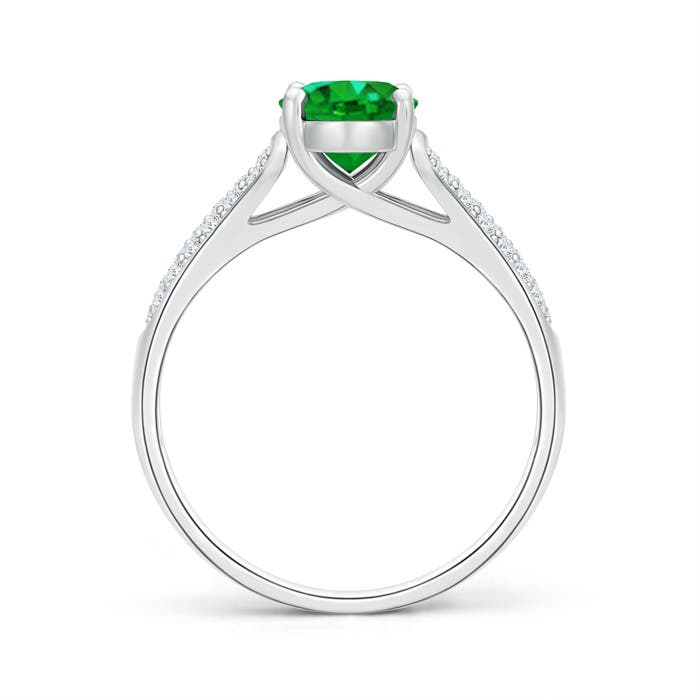 AAAA - Emerald / 1.44 CT / 14 KT White Gold