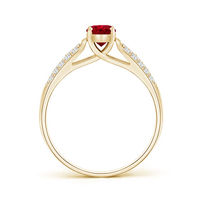 AAA - Ruby / 0.88 CT / 14 KT Yellow Gold