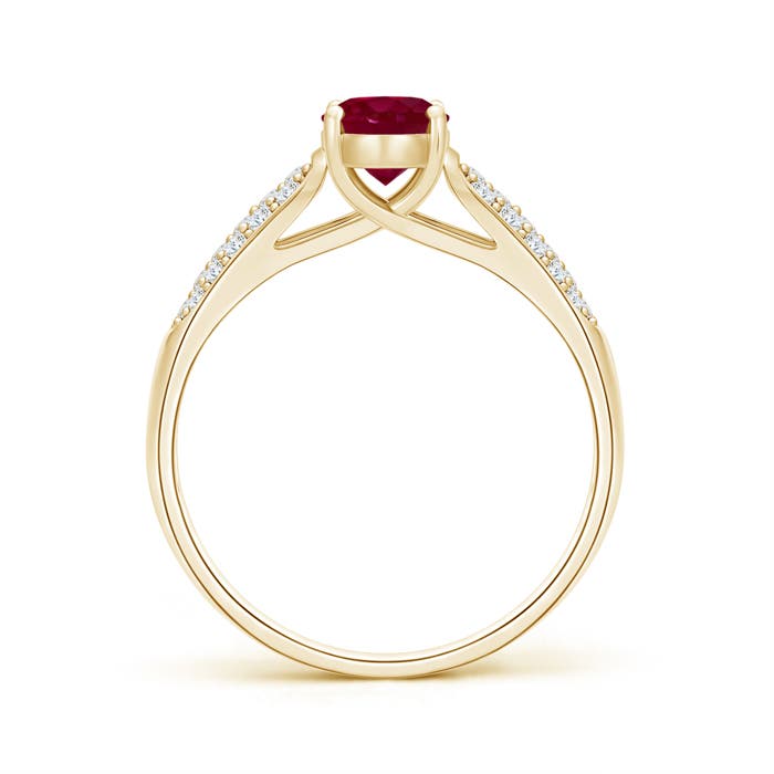 A - Ruby / 1.29 CT / 14 KT Yellow Gold