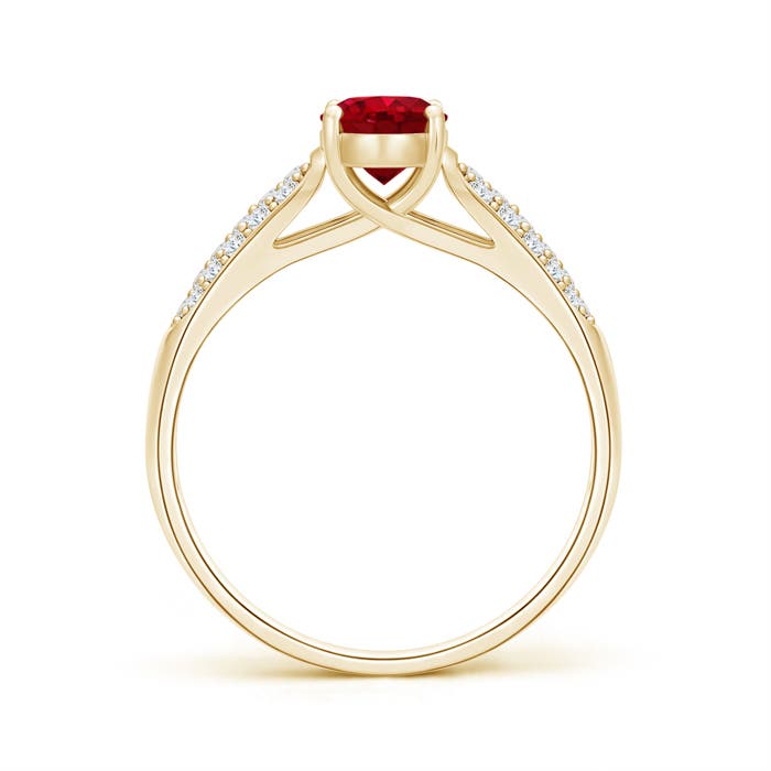 AAA - Ruby / 1.29 CT / 14 KT Yellow Gold