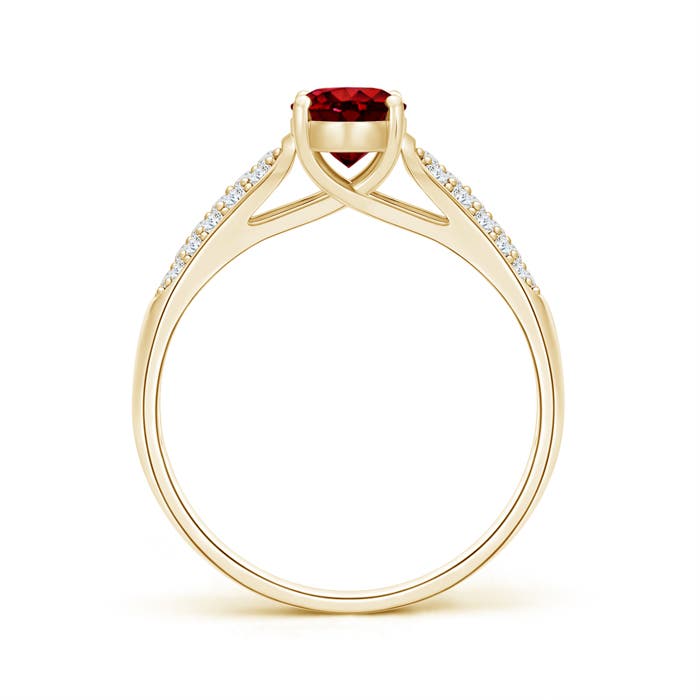 AAAA - Ruby / 1.29 CT / 14 KT Yellow Gold