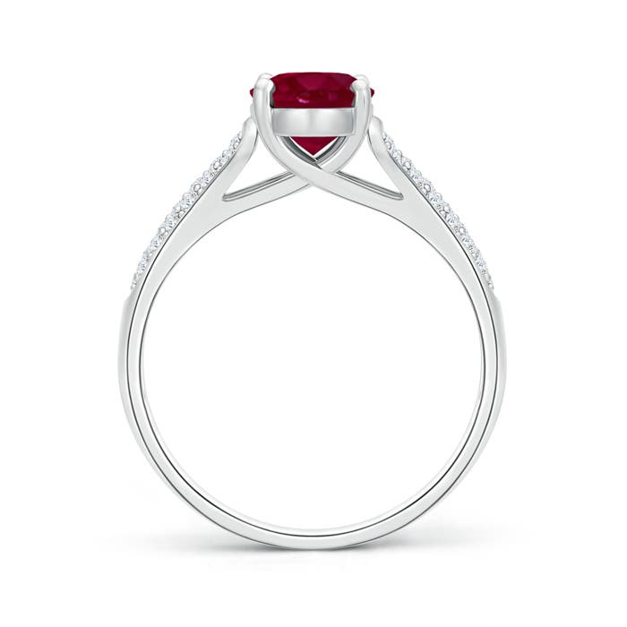 A - Ruby / 1.59 CT / 14 KT White Gold