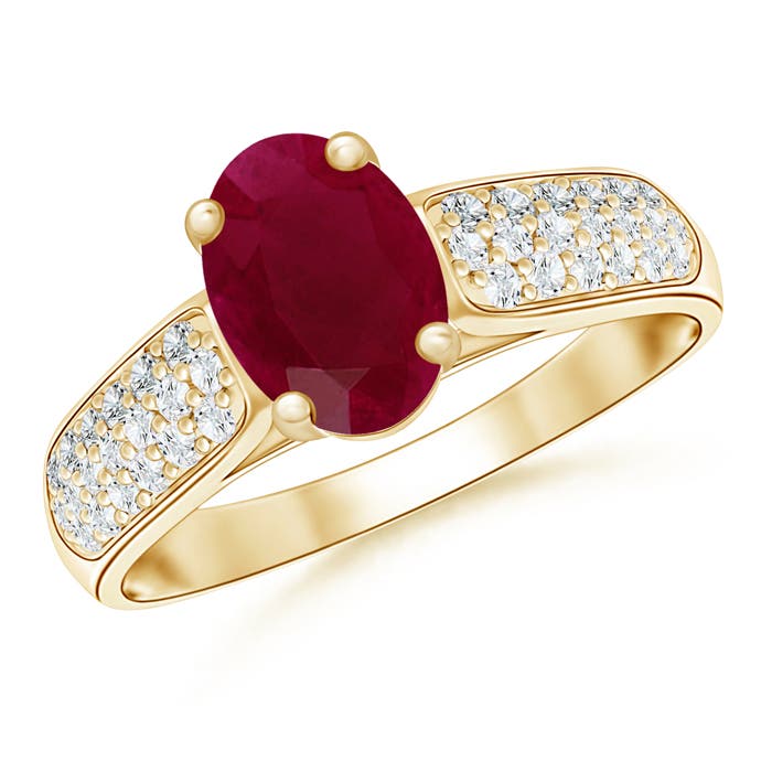 A - Ruby / 1.59 CT / 14 KT Yellow Gold