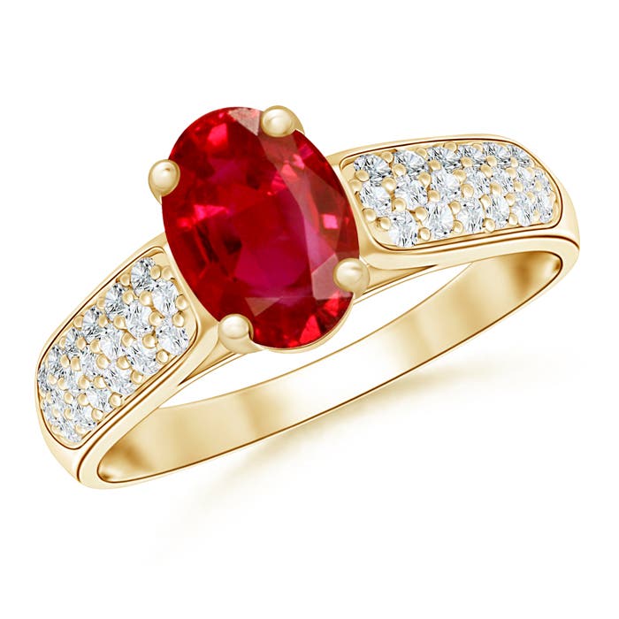 AAA - Ruby / 1.59 CT / 14 KT Yellow Gold