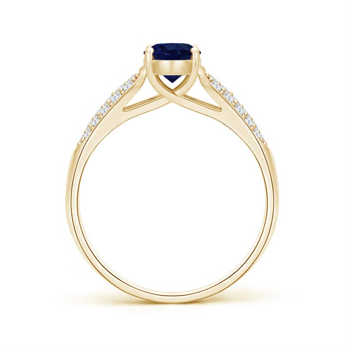 A - Blue Sapphire / 1.14 CT / 14 KT Yellow Gold