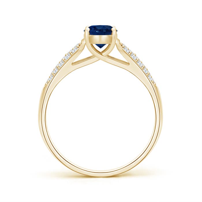 AA - Blue Sapphire / 1.14 CT / 14 KT Yellow Gold