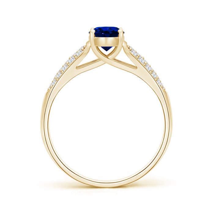 AAAA - Blue Sapphire / 1.14 CT / 14 KT Yellow Gold