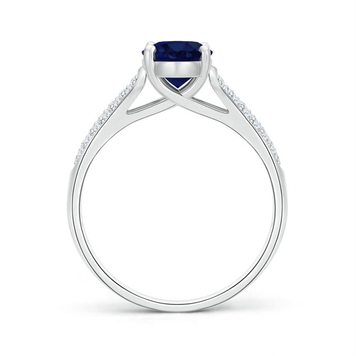 A - Blue Sapphire / 1.89 CT / 14 KT White Gold