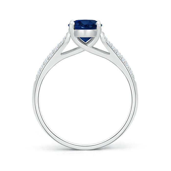 AA - Blue Sapphire / 1.89 CT / 14 KT White Gold