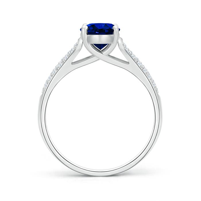 AAAA - Blue Sapphire / 1.89 CT / 14 KT White Gold