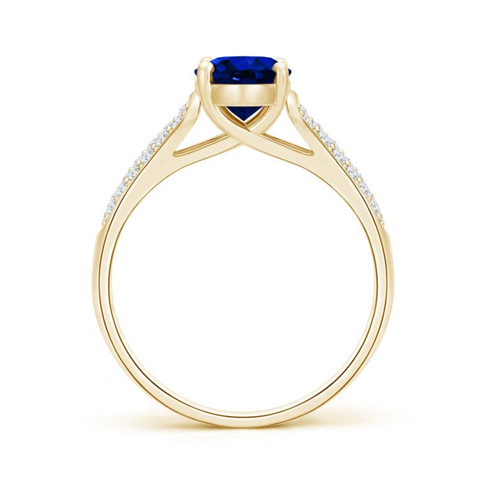 AAAA - Blue Sapphire / 1.89 CT / 14 KT Yellow Gold