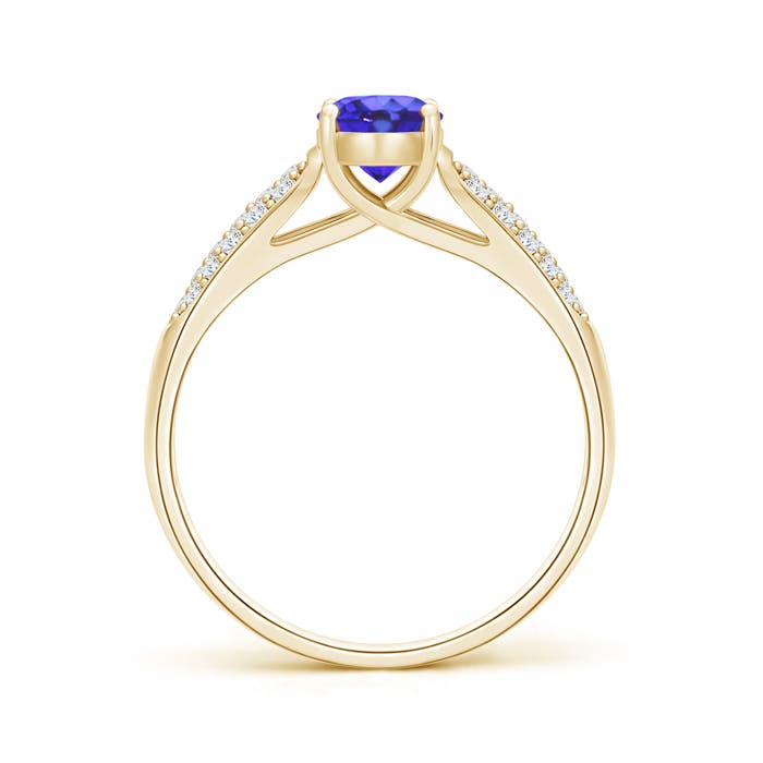 AA - Tanzanite / 1.09 CT / 14 KT Yellow Gold