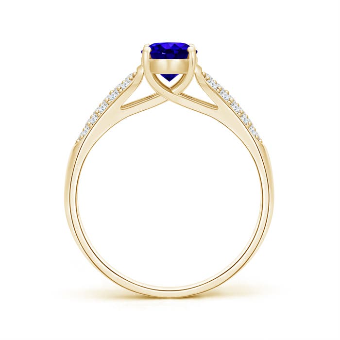 AAAA - Tanzanite / 1.09 CT / 14 KT Yellow Gold