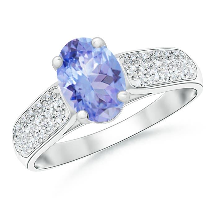 A - Tanzanite / 1.59 CT / 14 KT White Gold