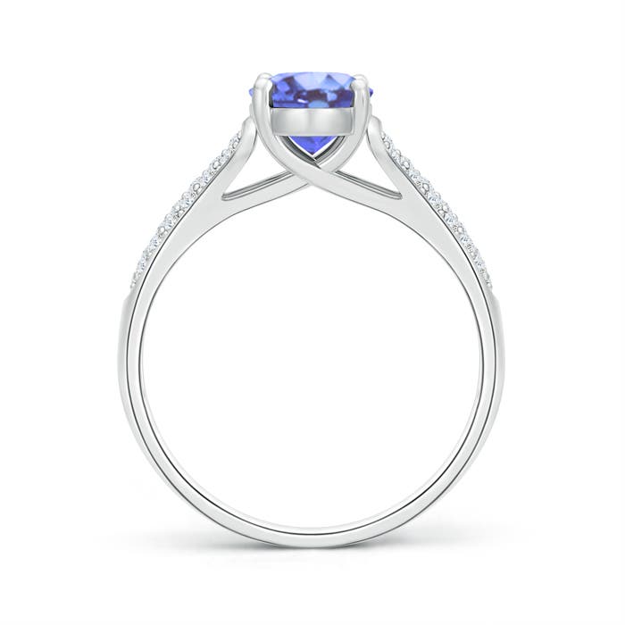 A - Tanzanite / 1.59 CT / 14 KT White Gold