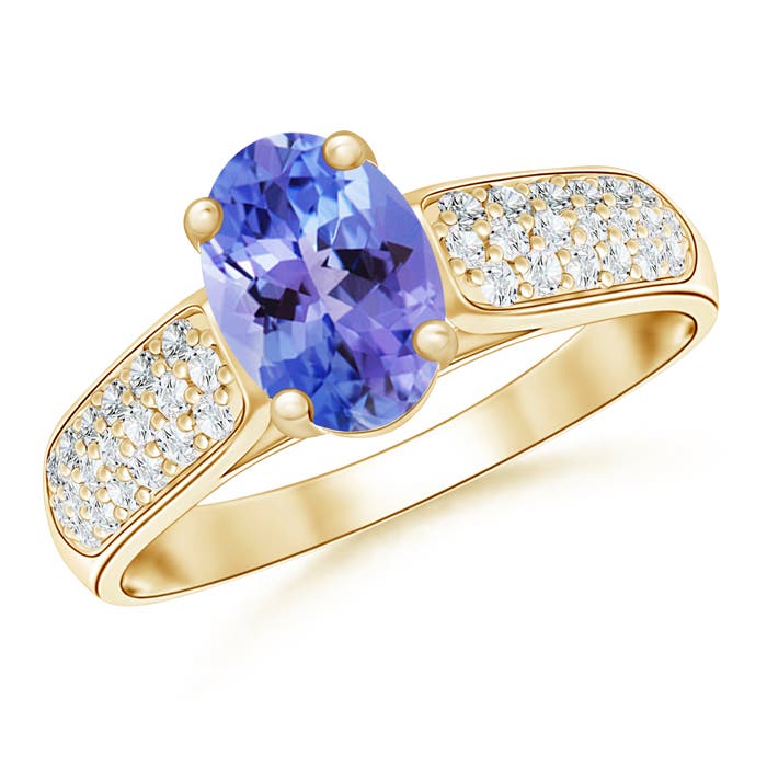 AA - Tanzanite / 1.59 CT / 14 KT Yellow Gold