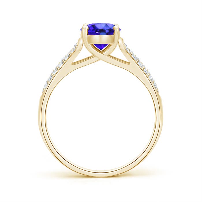 AAA - Tanzanite / 1.59 CT / 14 KT Yellow Gold