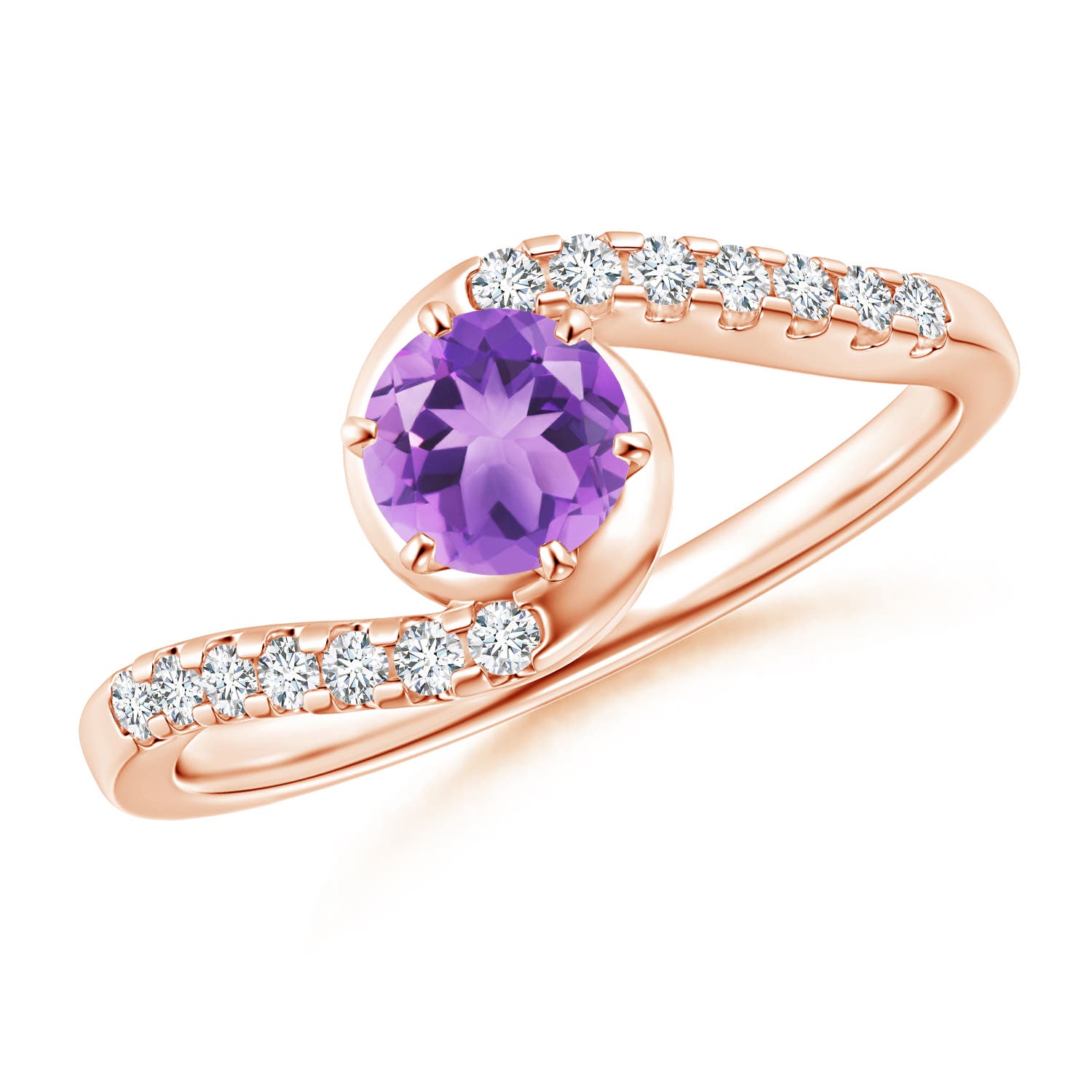 A - Amethyst / 0.62 CT / 14 KT Rose Gold