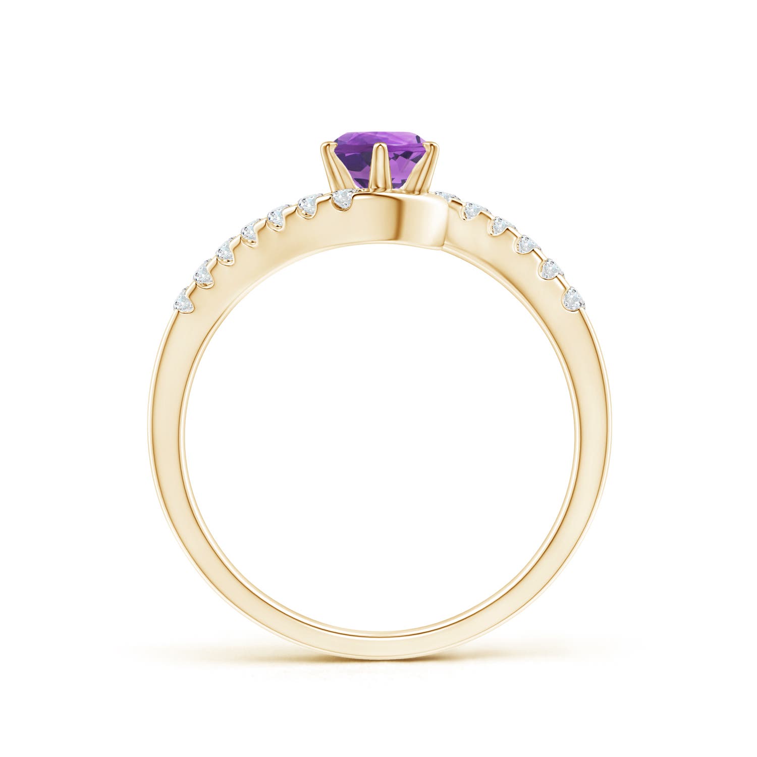 AA - Amethyst / 0.62 CT / 14 KT Yellow Gold