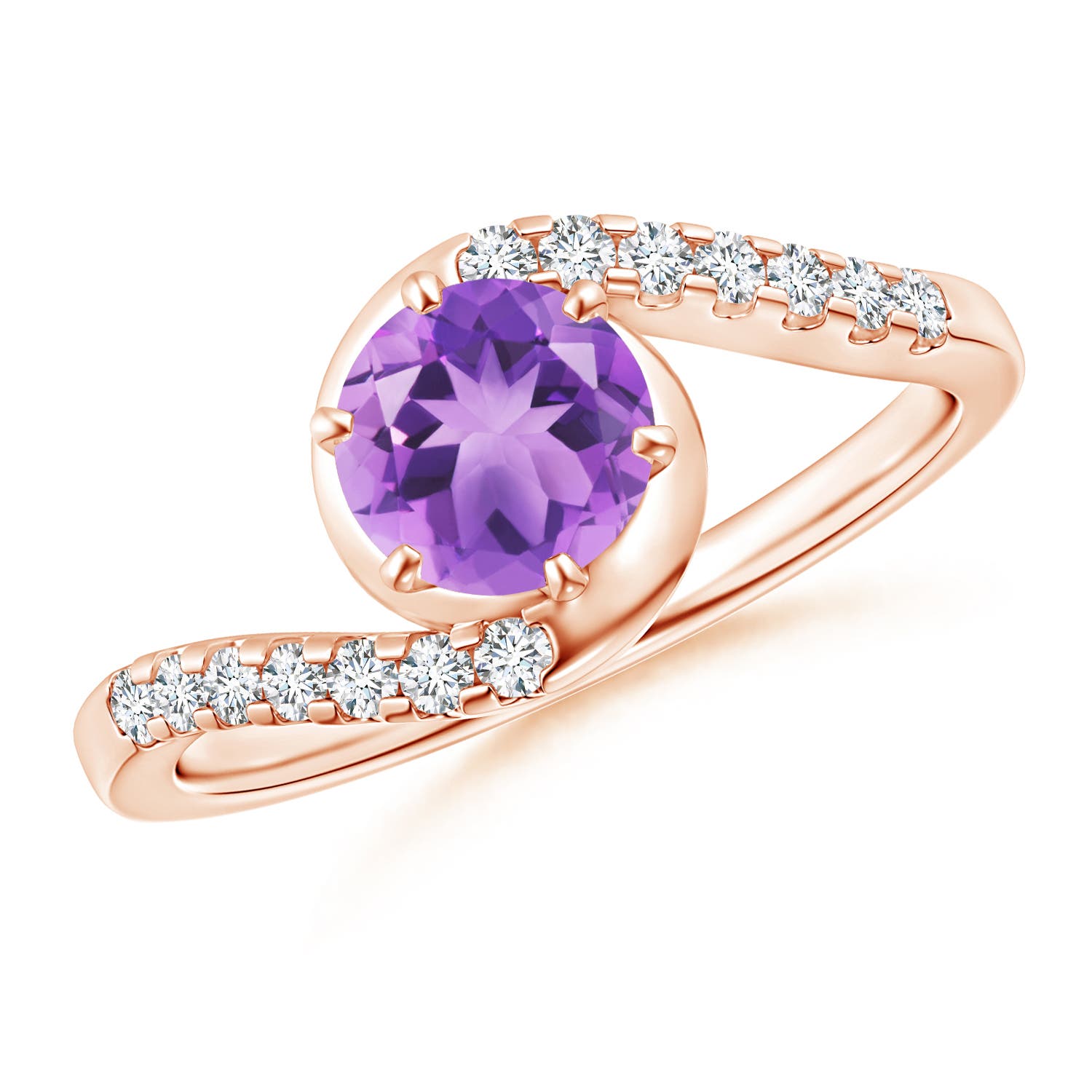 A - Amethyst / 1 CT / 14 KT Rose Gold