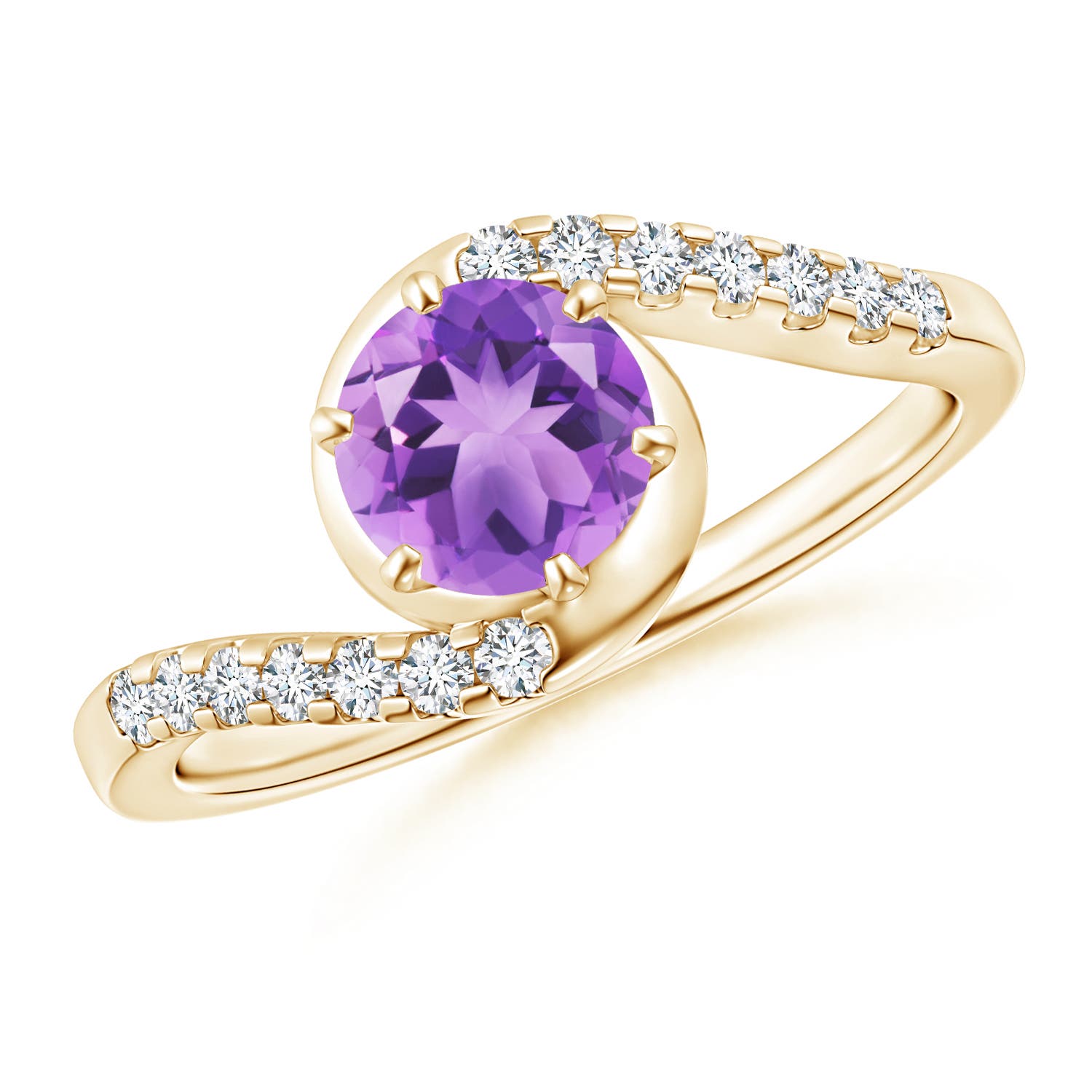 A - Amethyst / 1 CT / 14 KT Yellow Gold