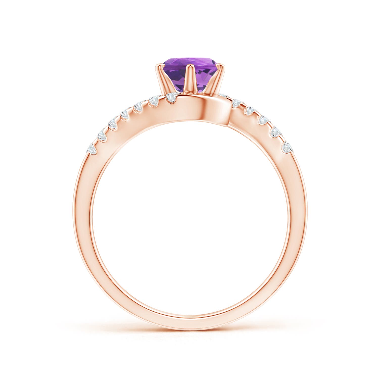 AA - Amethyst / 1 CT / 14 KT Rose Gold