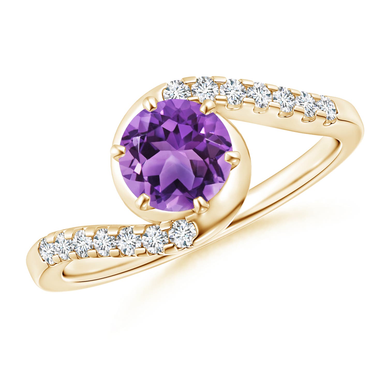 AA - Amethyst / 1 CT / 14 KT Yellow Gold