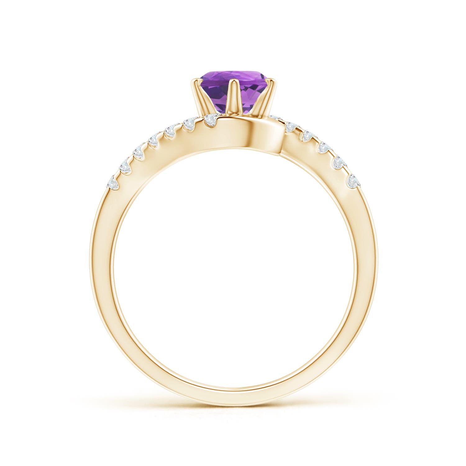 AA - Amethyst / 1 CT / 14 KT Yellow Gold