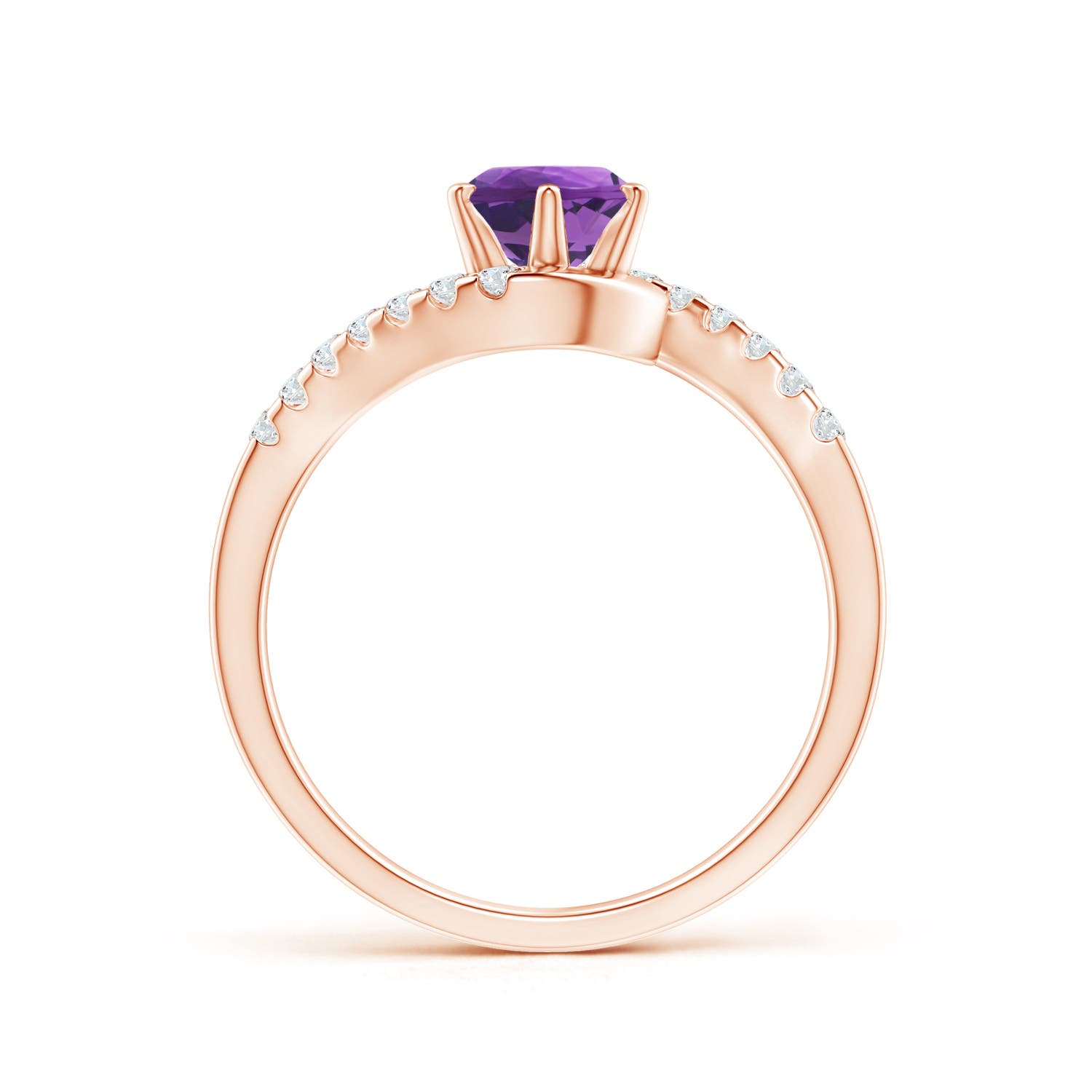 AAA - Amethyst / 1 CT / 14 KT Rose Gold